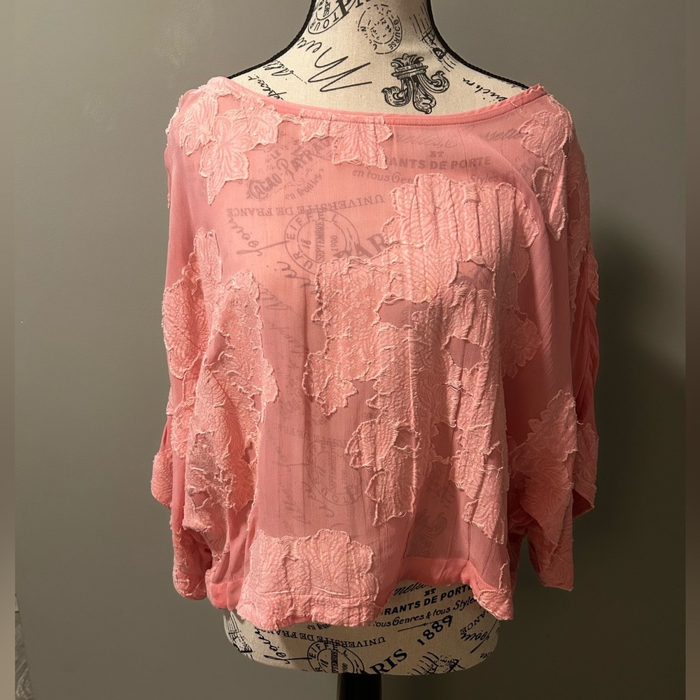Aritizia/Wilfred pink blouse
